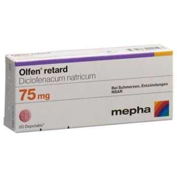 Olfen retard Depotabs 75 mg 20 pcs