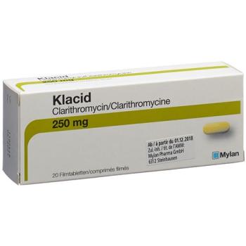 Klacid Filmtablet 250 mg 20 pcs