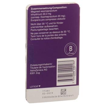 Nexium Mups Tabl 20 mg 56 pcs