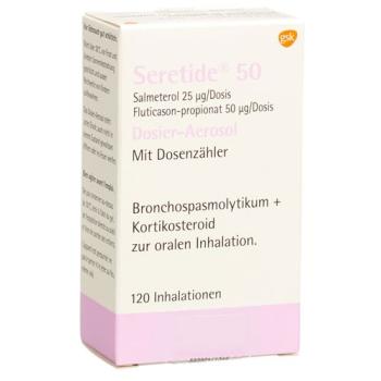 Seretide 50 dosing aerosols 120 doses