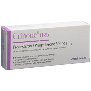 Crinone Vag Gel 8% 6 monodoses 1,125 g