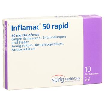 Inflamac rapid film tablet 50 mg 10 pcs