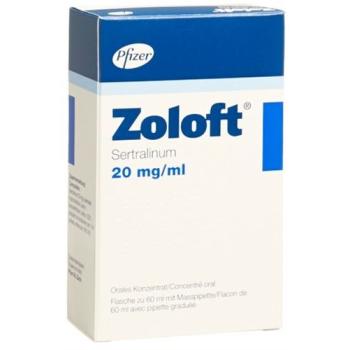 Zoloft Oral Concentrate Soluble 20mg/ml Fl 60ml