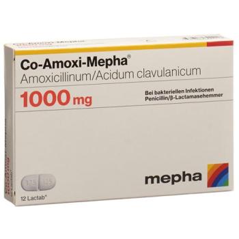 Co-Amoxi-Mepha Lactab 1000 mg 12 pcs
