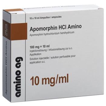 APOMORPHIN HCL AMINO LSG 100MG