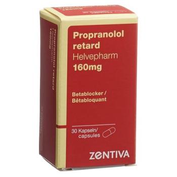 Propranolol retard Helvepharm Ret capsules 160 mg Ds 30 pcs