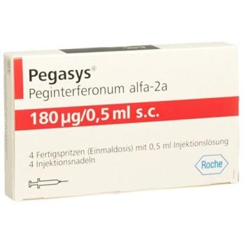 Pegasys Inj L&ouml;s 180 mcg/0.5 ml pre-filled syringe 4 x 0.5 ml