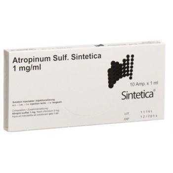 Atropinum Sulf Sintetica Inj Loes 1mg/ml 10amp 1ml