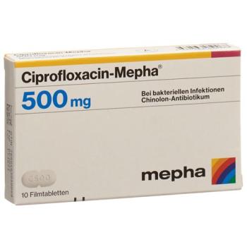 Ciprofloxacin-Mepha Filmtabl 500 mg 20 pcs