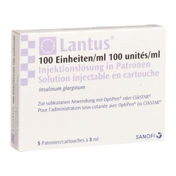 Lantus Inj L&ouml;s 100 U/ml for ClikStar/AllStar Pro/JuniorStar 5 Am
