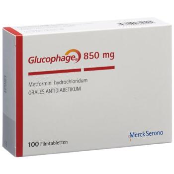 Glucophage Filmtablet 850 mg 100 pcs