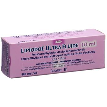 Lipiodol Ultra-fluide Inj L&ouml;s 4.8 g/10ml amp 10 ml