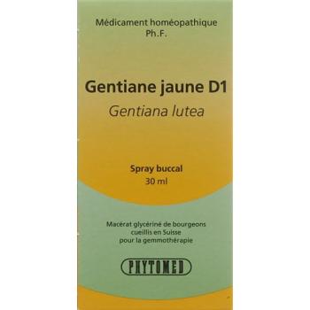 PHYTOMED GEMMO Yellow Gentian liquid D 1 spray 30 ml