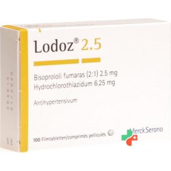 Lodoz 2.5 film tablet 2.5/6.25mg 100 pcs