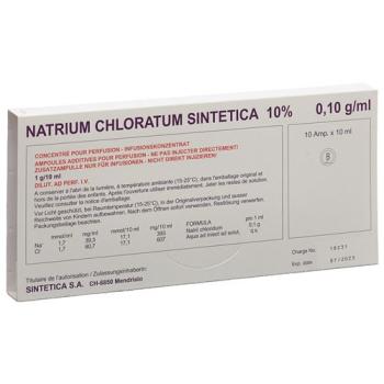 NaCl Sintetica Inf Konz 10% 10ml ampoules 10 pcs