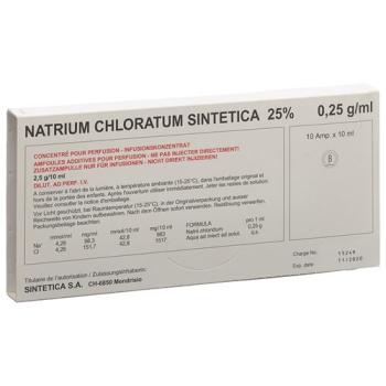NaCl Sintetica Inf Konz 25% 10ml ampoules 10 pcs