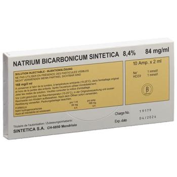Natrum Bicarbonicum Sintetica Inj Loes 8.4% 10amp 2ml