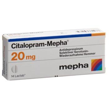 Citalopram-Mepha Lactab 20 mg 14 pcs