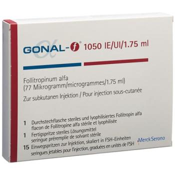 Gonal-f Dry Sub 1050 IU (77 mcg) Inj kit