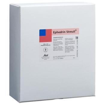 Ephedrine Streuli Inj L&ouml;s 50 mg/ml 100 amp 1 ml