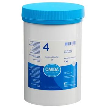 Omida Schuessler Nr4 potassium chloratum Tabl D 6 Ds 1000 g