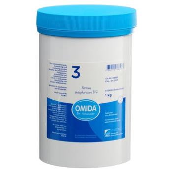 Omida Schuessler Nr3 Ferrum phosphoricum Tabl D 12 Ds 1000 g