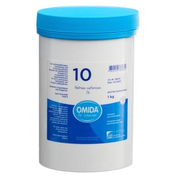 Omida Schuessler Nr10 sodium sulfuricum Tabl D 6 Ds 1000 g