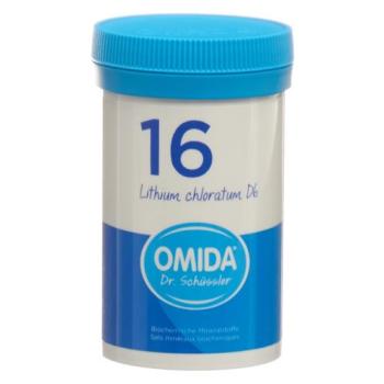 Omida Schuessler Nr16 Lithium chloratum Tabl D 6 Ds 100 g
