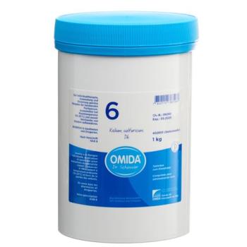 Omida Schuessler Nr6 potassium sulfuricum Tabl D 6 Ds 1000 g