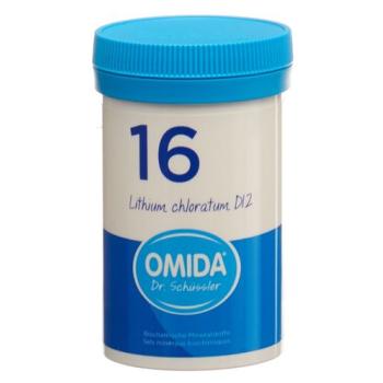 Omida Schuessler Nr16 Lithium chloratum Tabl D 12 Ds 100 g