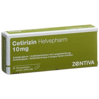 Cetirizine Helvepharm Filmtabl 10 mg 30 pcs