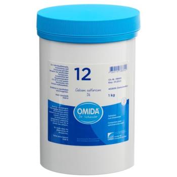 Omida Schuessler Nr12 Calcium sulfuricum Tabl D 6 Ds 1000 g
