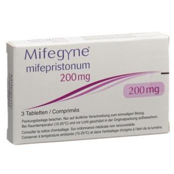 Mifegyne Tabl 200 mg 3 pcs