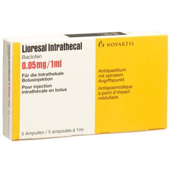 Lioresal intrathecal Inj L&ouml;s 0.05 mg/ml amp 5 pcs