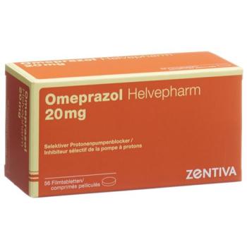 Omeprazol Helvepharm Filmtabl 20 mg 56 pcs