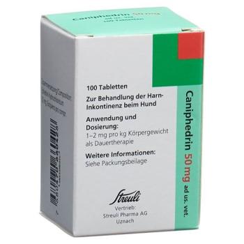 Caniphedrine Tabl 50 mg ad us vet. 100 pcs