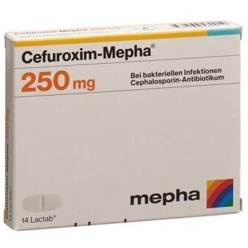 Cefuroxime-Mepha Lactab 250 mg 14 pcs