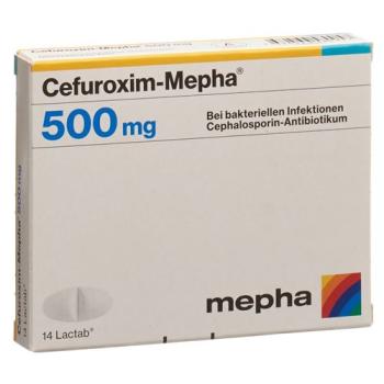 Cefuroxime-Mepha Lactab 500 mg 14 pcs