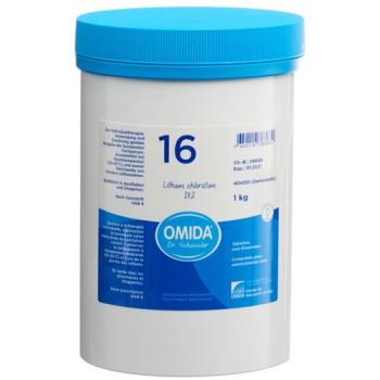 Omida Schuessler Nr16 Lithium chloratum Tabl D 12 Ds 1000 g