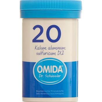 Omida Schuessler Nr20 potassium aluminum sulfuricum Tabl D 12 Ds 10