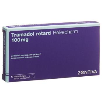 Tramadol retard Helvepharm Ret Filmtabl 100 mg 10 pcs