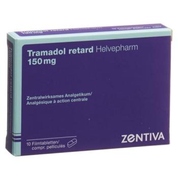 Tramadol retard Helvepharm Ret Filmtabl 150 mg 10 pcs