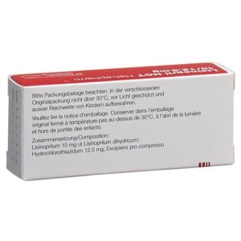 Lisinopril HCT Helvepharm Tabl 10/12.5 30 pcs