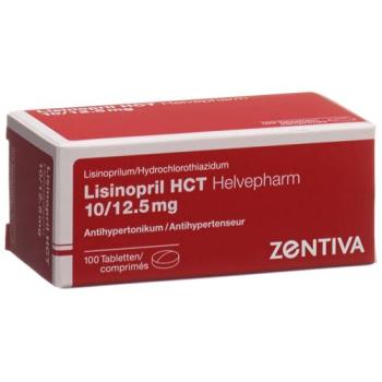 Lisinopril HCT Helvepharm Tabl 10/12.5 100 pcs