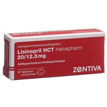 Lisinopril HCT Helvepharm Tabl 20/12.5 30 pcs