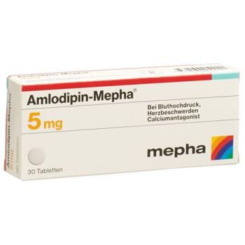 Amlodipin-Mepha Tabl 5 mg 30 pcs