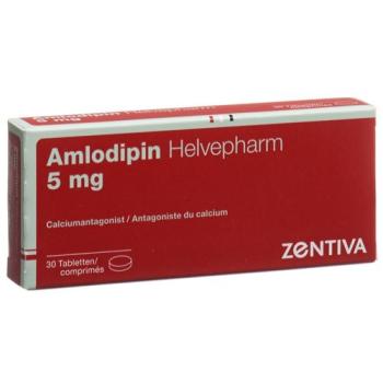 Amlodipine Helvepharm Tabl 5 mg 30 pcs