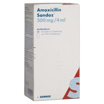 Amoxicillin Sandoz Gran 200 mg/4ml for making a suspension