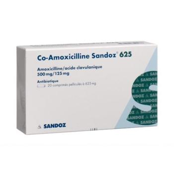 Co-Amoxicillin Sandoz Filmtabl 625 mg 20 pcs