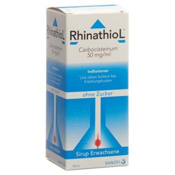 Rhinathiol syrup adult without sugar bottle 200 ml